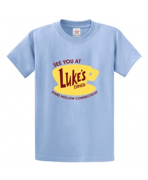 See You At Luke's Diner Stars Hollow Connecticut Classic Unisex Kids and Adults T-Shirt For Girls TV Show Fans